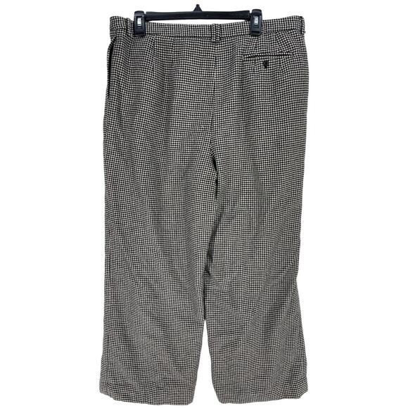 Eddie Bauer Pants Womens Plus Size 18 Black Beige Wool Blend Lined Academia - Picture 2 of 7